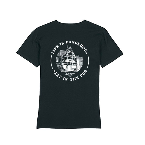 T-Shirt Life is dangerous Black